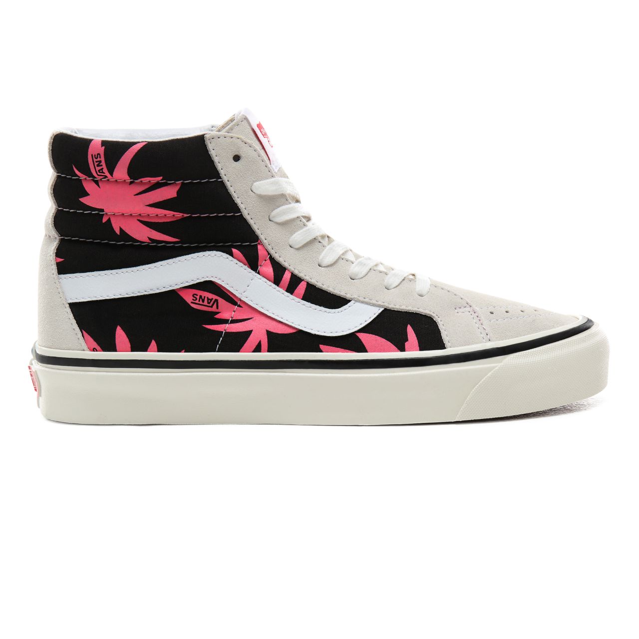 Vans Anaheim Factory Sk8-Hi 38 DX Classic Mens Womens - (Anaheim Factory) Og White/Og Black/Summer Leaf VN0A38GFXKJ Shoes