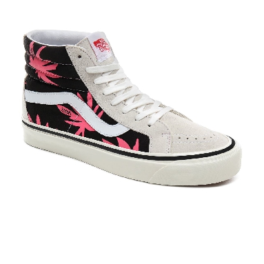 Vans Anaheim Factory Sk8-Hi 38 DX Classic Mens Womens - (Anaheim Factory) Og White/Og Black/Summer Leaf VN0A38GFXKJ Shoes