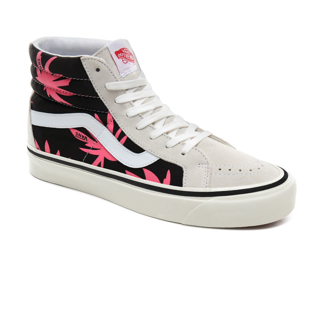 Vans Anaheim Factory Sk8-Hi 38 DX Classic Mens Womens - (Anaheim Factory) Og White/Og Black/Summer Leaf VN0A38GFXKJ Shoes