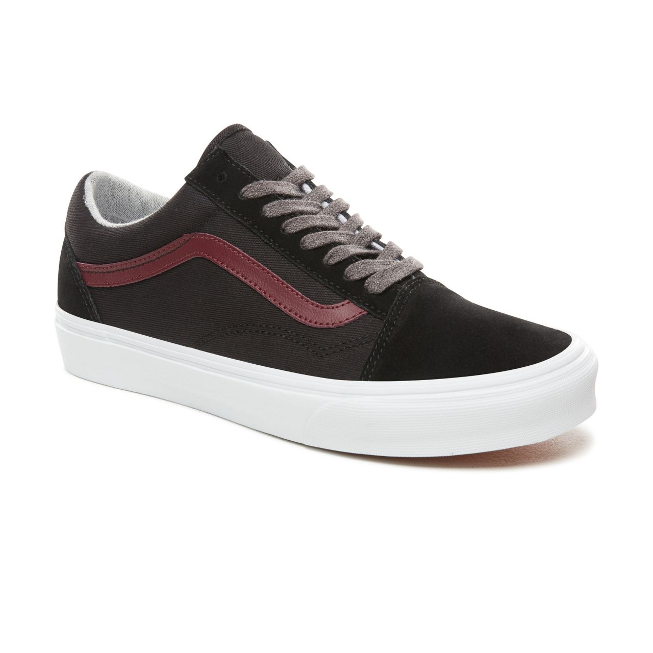 Vans Jersey Lace Old Skool Classic Mens Womens - (Jersey Lace) Black/Port Royale VN0A38G1UNI Shoes