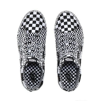 Vans All Over Checkerboard Sk8-Hi Classic Mens Womens - (All Over Checkerboard) Black/True White VN0A4BV6V8U Shoes