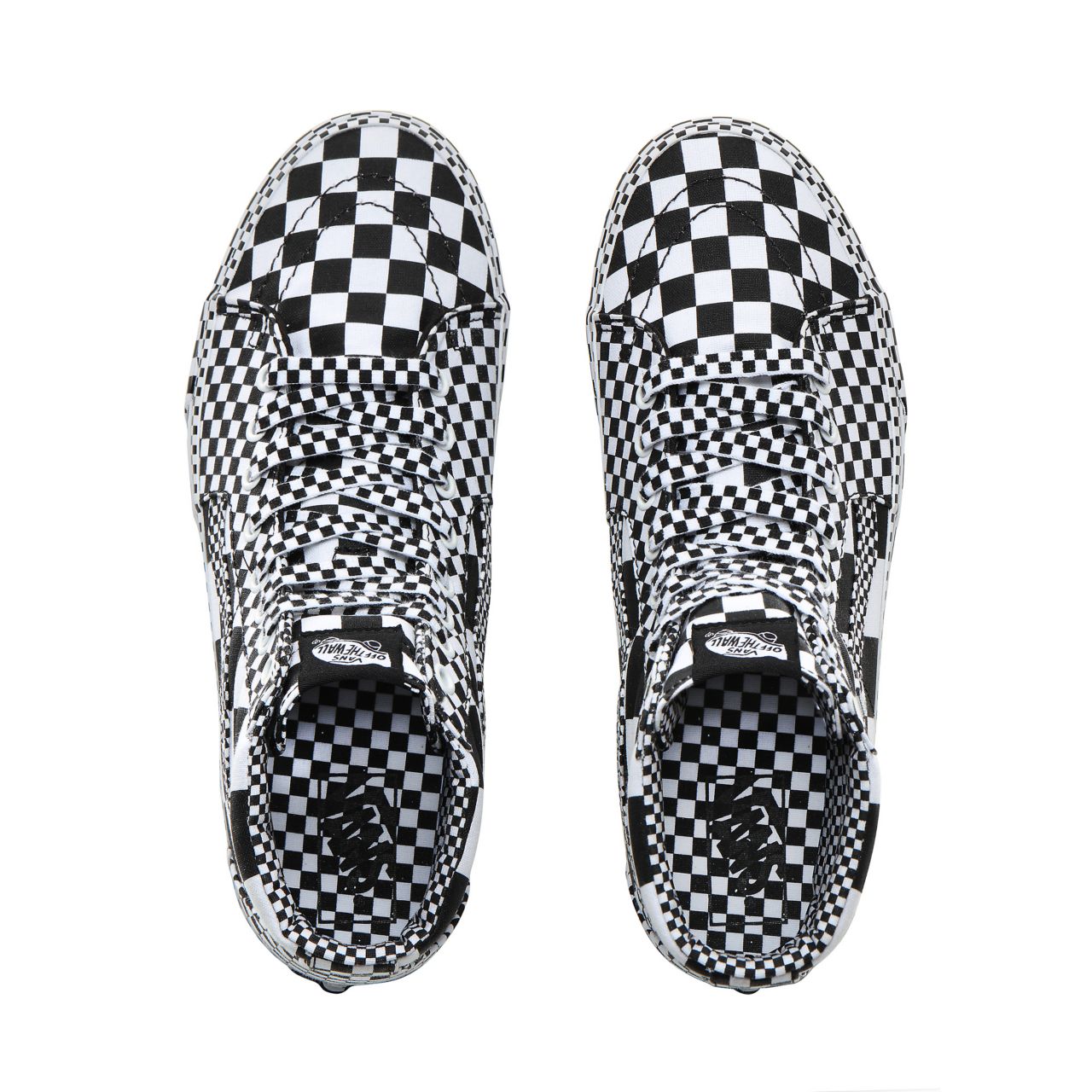 Vans All Over Checkerboard Sk8-Hi Classic Mens Womens - (All Over Checkerboard) Black/True White VN0A4BV6V8U Shoes