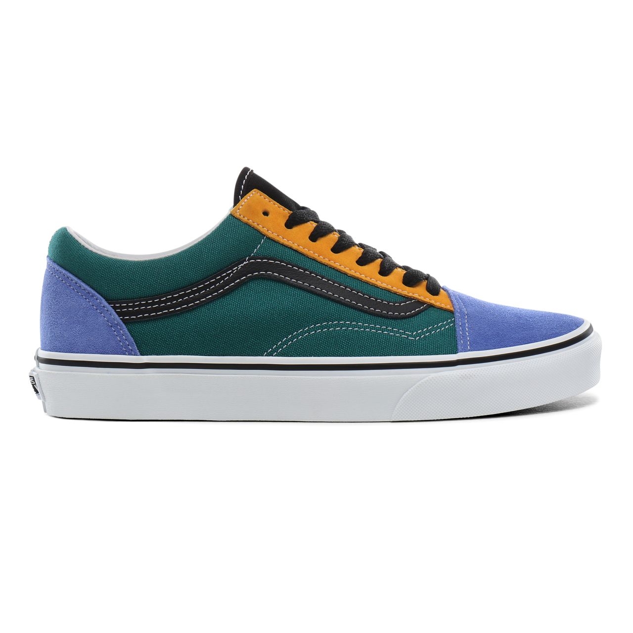 Vans Mix & Match Old Skool Classic Mens Womens - (Mix & Match) cadmium yellow/tidepool VN0A4BV5TGN Shoes