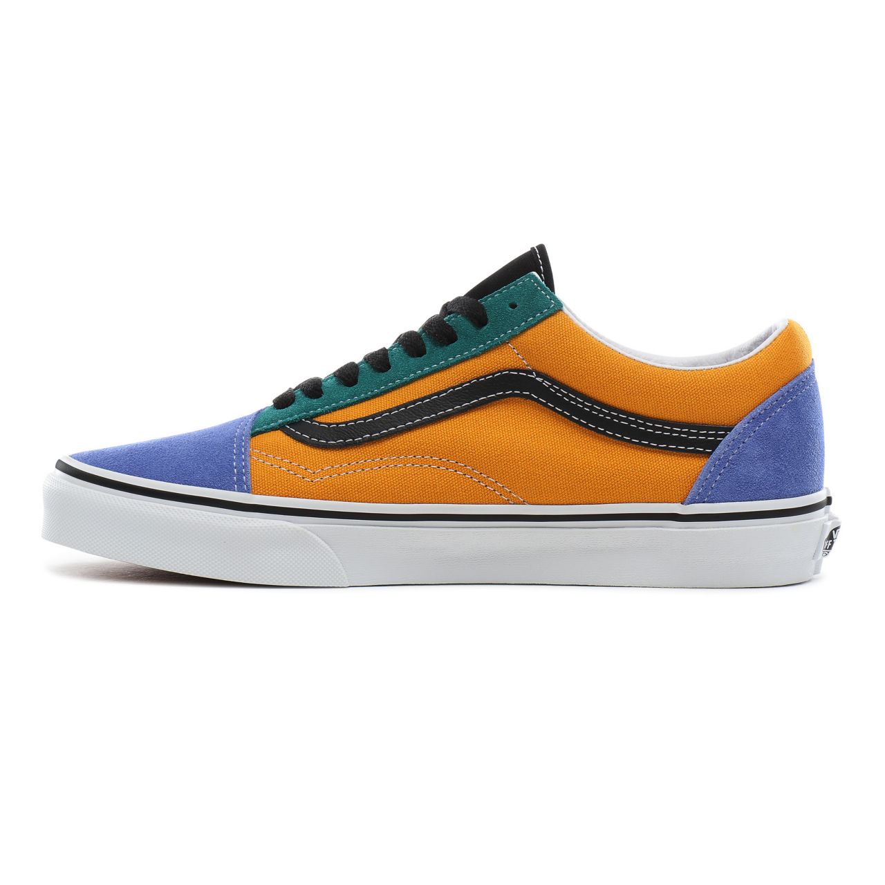 Vans Mix & Match Old Skool Classic Mens Womens - (Mix & Match) cadmium yellow/tidepool VN0A4BV5TGN Shoes