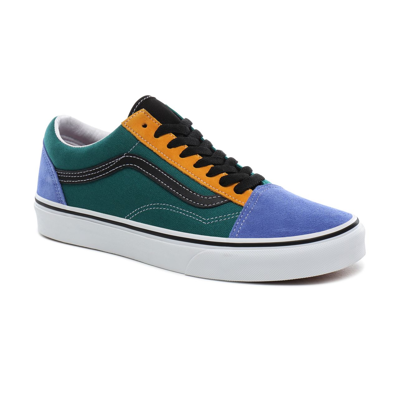 Vans Mix & Match Old Skool Classic Mens Womens - (Mix & Match) cadmium yellow/tidepool VN0A4BV5TGN Shoes