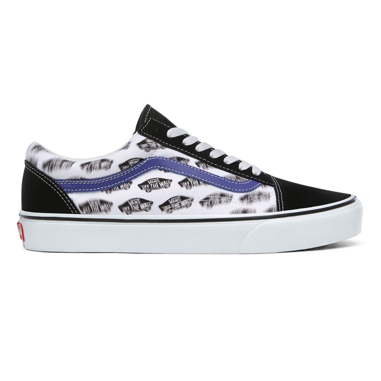 Vans Blur Boards Old Skool Classic Mens Womens - (Blur Boards) black/royal blue VN0A4BV5T2N Shoes