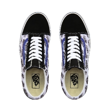 Vans Blur Boards Old Skool Classic Mens Womens - (Blur Boards) black/royal blue VN0A4BV5T2N Shoes