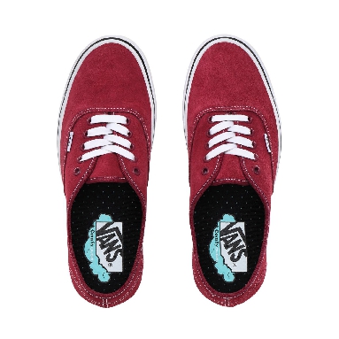 Vans Suede ComfyCush Authentic Classic Mens Womens - (Suede) beet red/true white VN0A3WM7TE2 Shoes