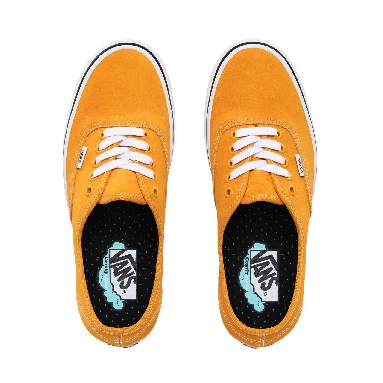 Vans Suede ComfyCush Authentic Classic Mens Womens - (Suede) cadmium yellow/true white VN0A3WM7TE3 Shoes