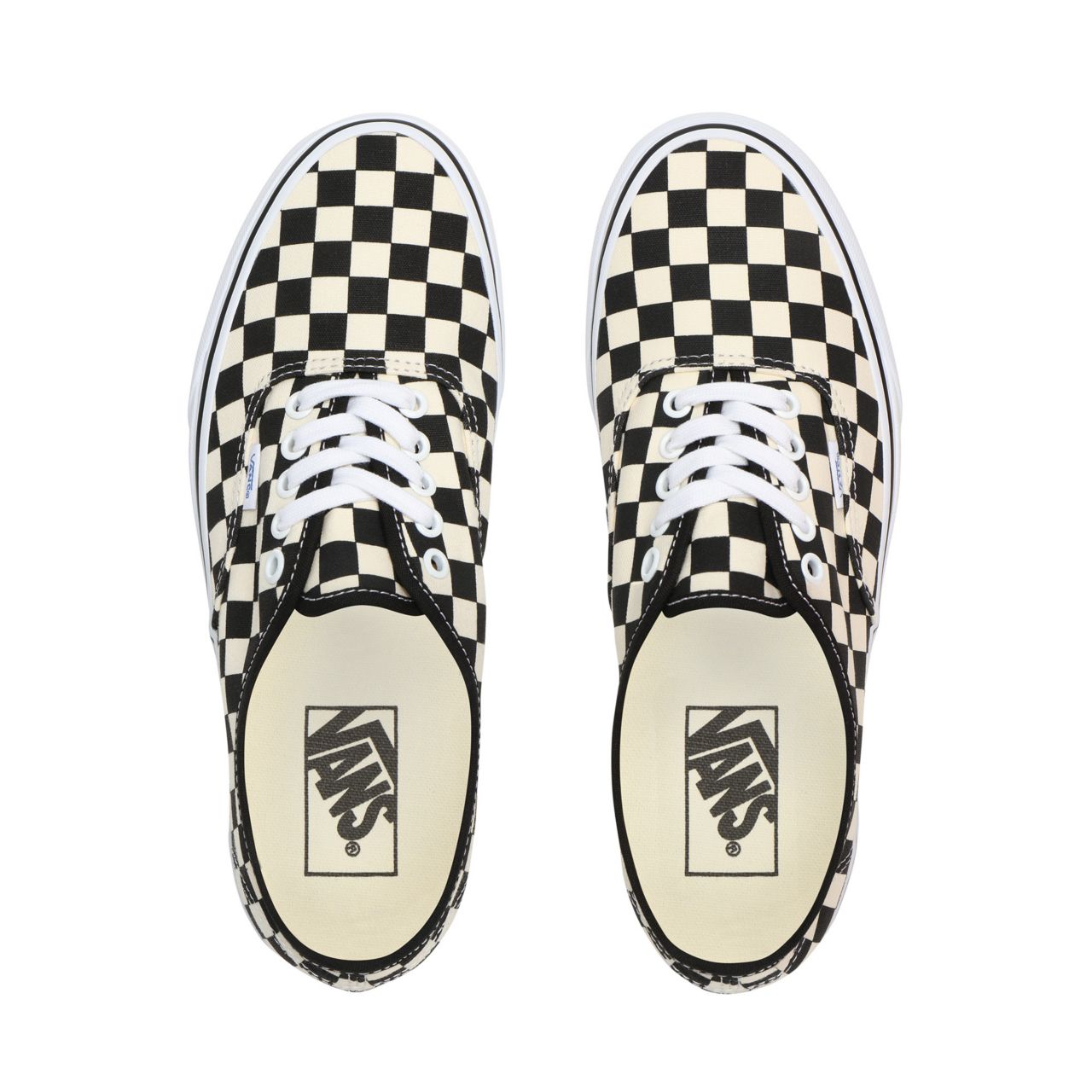 Vans Golden Coast Authentic Classic Mens Womens - (Goldencoast) Black/White/Checkerboard VN000W4NDI0 Shoes