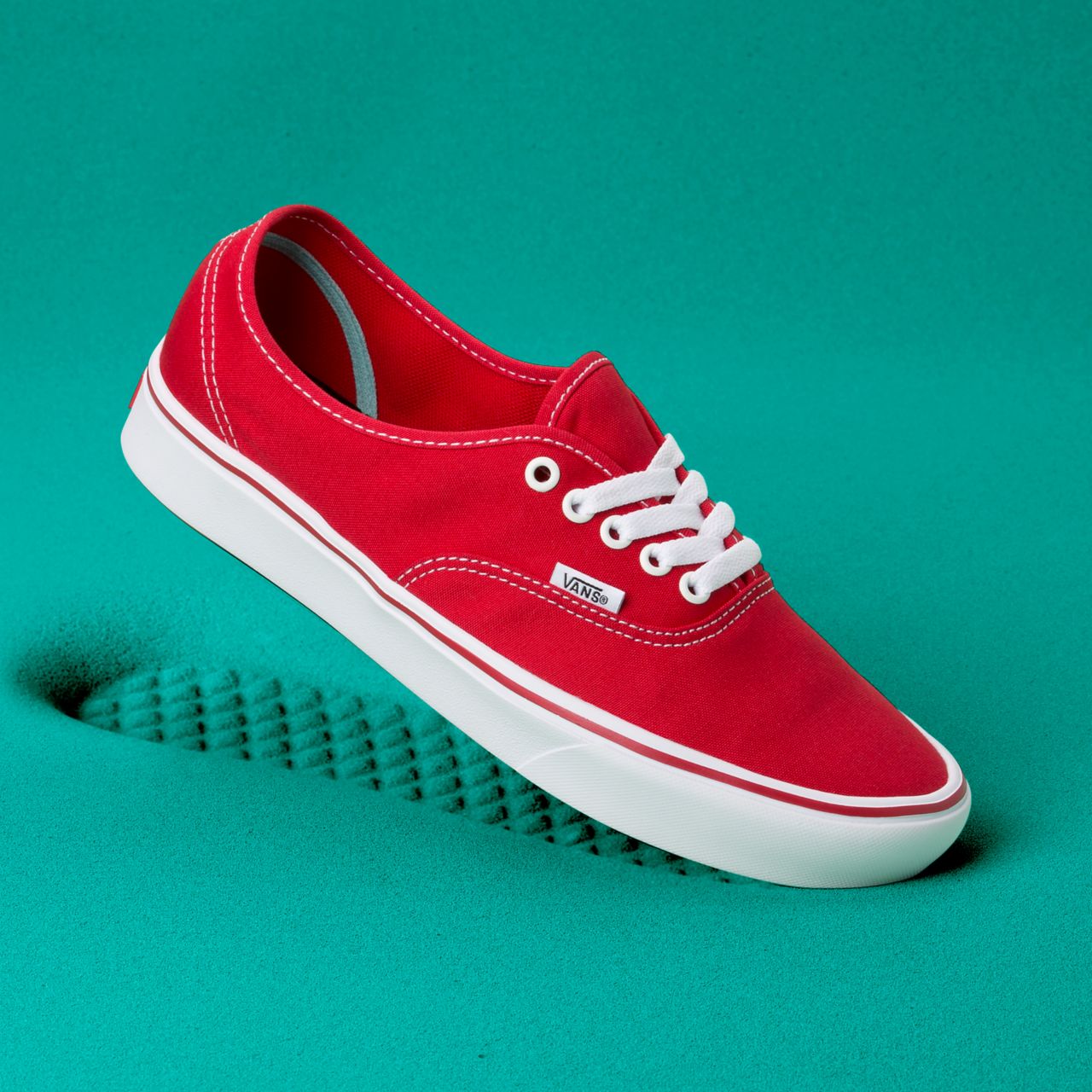 Vans Classic Comfycush Authentic Classic Mens Womens - (Classic) Racing Red VN0A3WM7VNF Shoes