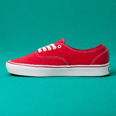 Vans Classic Comfycush Authentic Classic Mens Womens - (Classic) Racing Red VN0A3WM7VNF Shoes