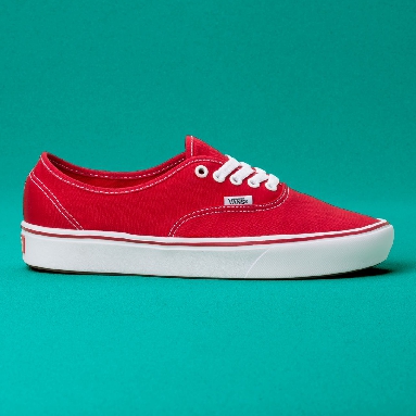 Vans Classic Comfycush Authentic Classic Mens Womens - (Classic) Racing Red VN0A3WM7VNF Shoes