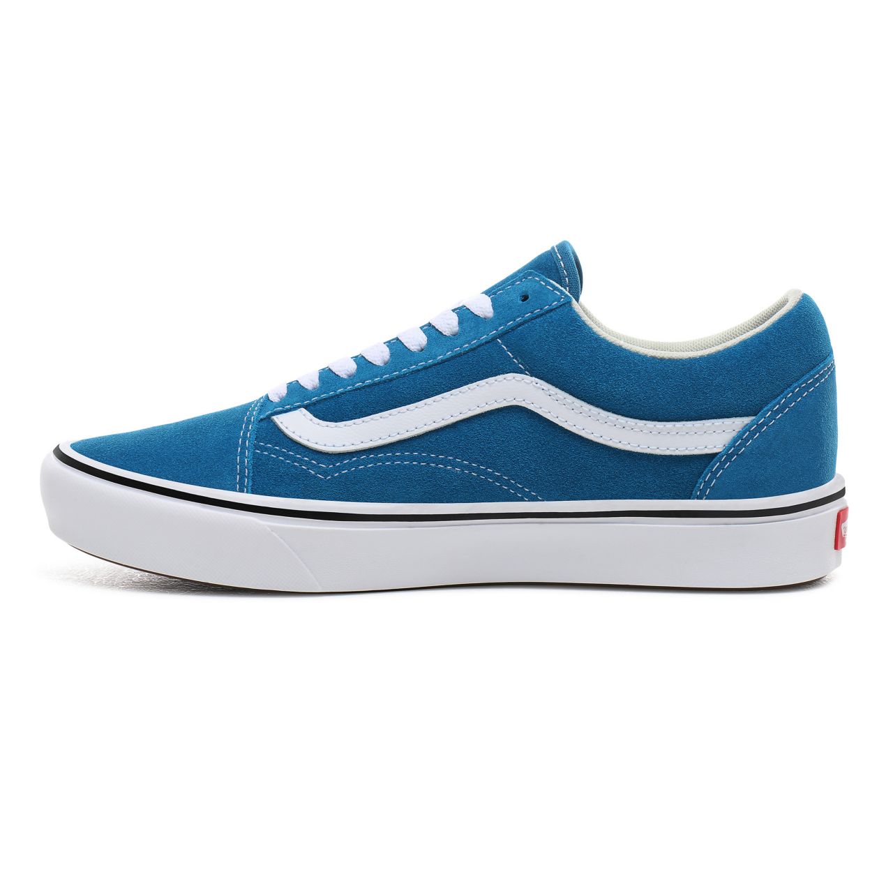 Vans Suede ComfyCush Old Skool Classic Mens Womens - (Suede) turkish tile/true white VN0A3WMATFJ Shoes