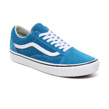 Vans Suede ComfyCush Old Skool Classic Mens Womens - (Suede) turkish tile/true white VN0A3WMATFJ Shoes