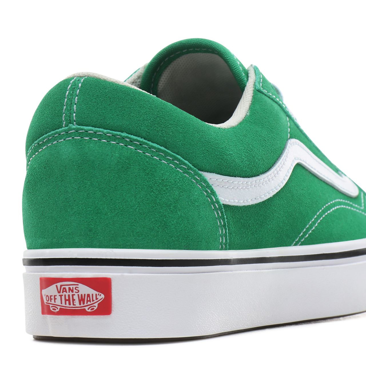 Vans Suede ComfyCush Old Skool Classic Mens Womens - (Suede) fern green/true white VN0A3WMATFI Shoes