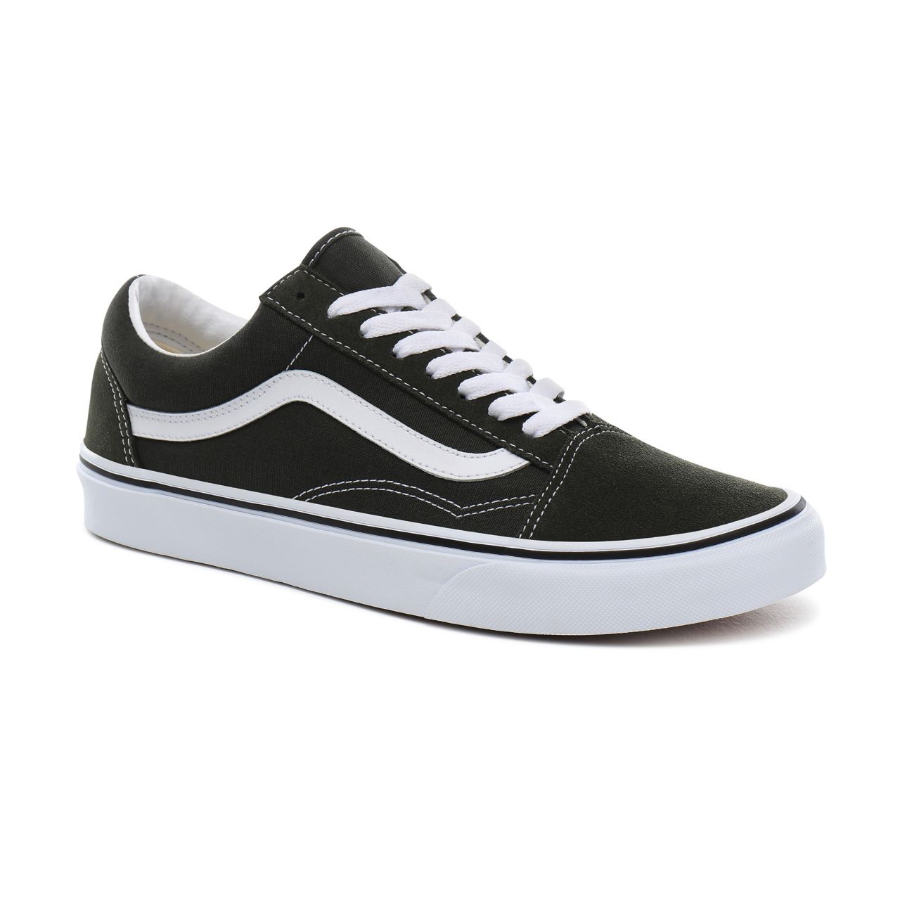 Vans Old Skool Classic Mens Womens - forest night/true white VN0A4BV52LE Shoes