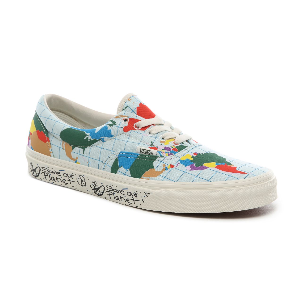 Vans Save Our Planet x Vans Era Classic Mens Womens - (Save Our Planet) classic white/multi VN0A4BV4T2V Shoes