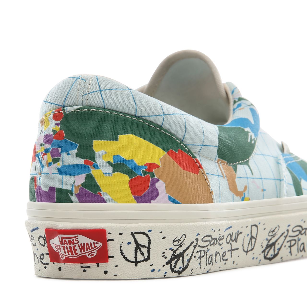 Vans Save Our Planet x Vans Era Classic Mens Womens - (Save Our Planet) classic white/multi VN0A4BV4T2V Shoes