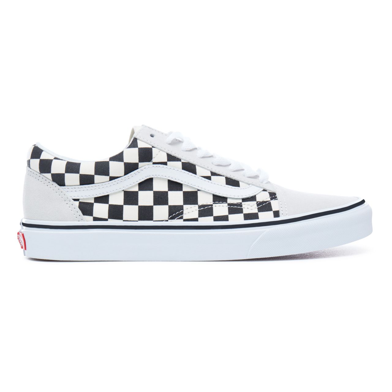 Vans Old Skool Classic Mens Womens - (Checkerboard) White/Black VN0A38G127K Shoes