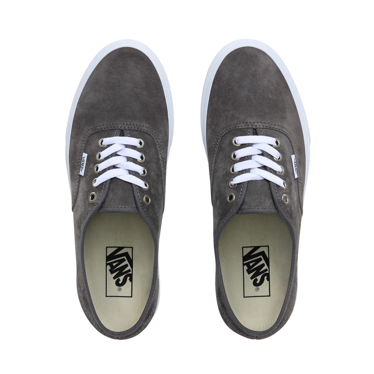 Vans Pig Suede Authentic Classic Mens Womens - (Pig Suede) Pewter/True White VN0A2Z5ITIL Shoes