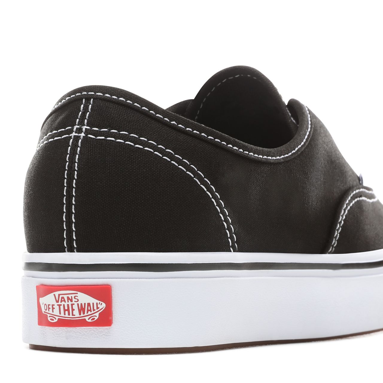 Vans Classic Comfycush Authentic Classic Mens Womens - (Classic) black/true white VN0A3WM7VNE Shoes