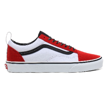 Vans OTW Webbing Old Skool Classic Mens Womens - (OTW Webbing) red/black/true white VN0A4BV5T74 Shoes