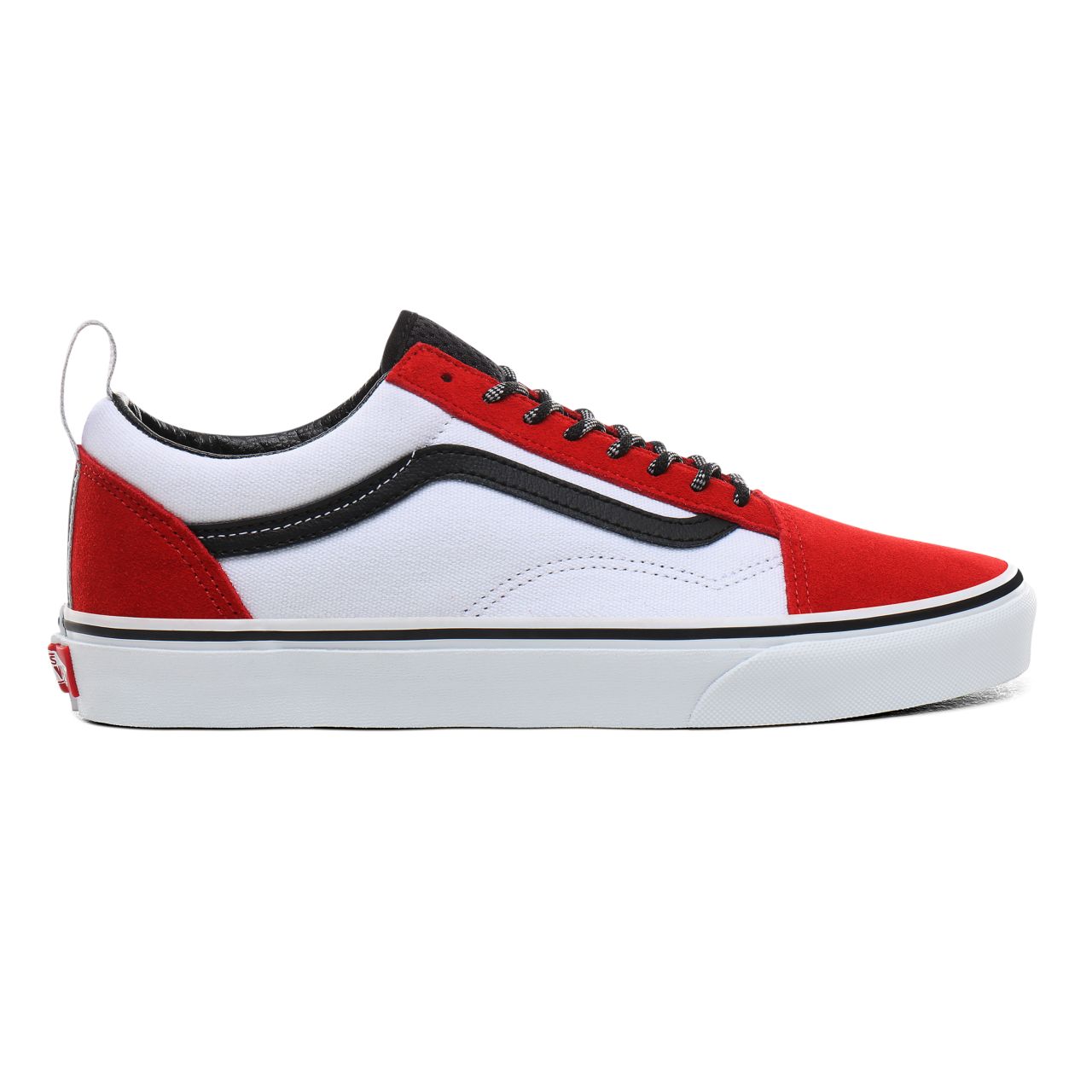 Vans OTW Webbing Old Skool Classic Mens Womens - (OTW Webbing) red/black/true white VN0A4BV5T74 Shoes