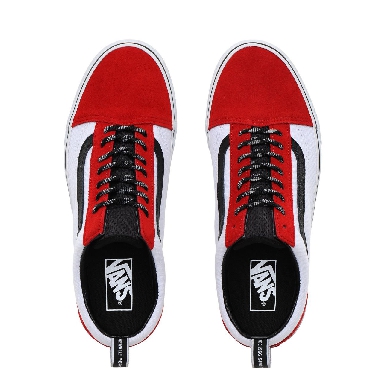 Vans OTW Webbing Old Skool Classic Mens Womens - (OTW Webbing) red/black/true white VN0A4BV5T74 Shoes