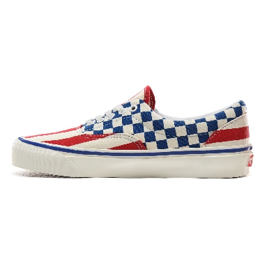 Vans Anaheim Factory Era 95 DX Classic Mens Womens - (Anaheim Factory) Og Red Stripes/Og Blue check VN0A2RR1VYC Shoes