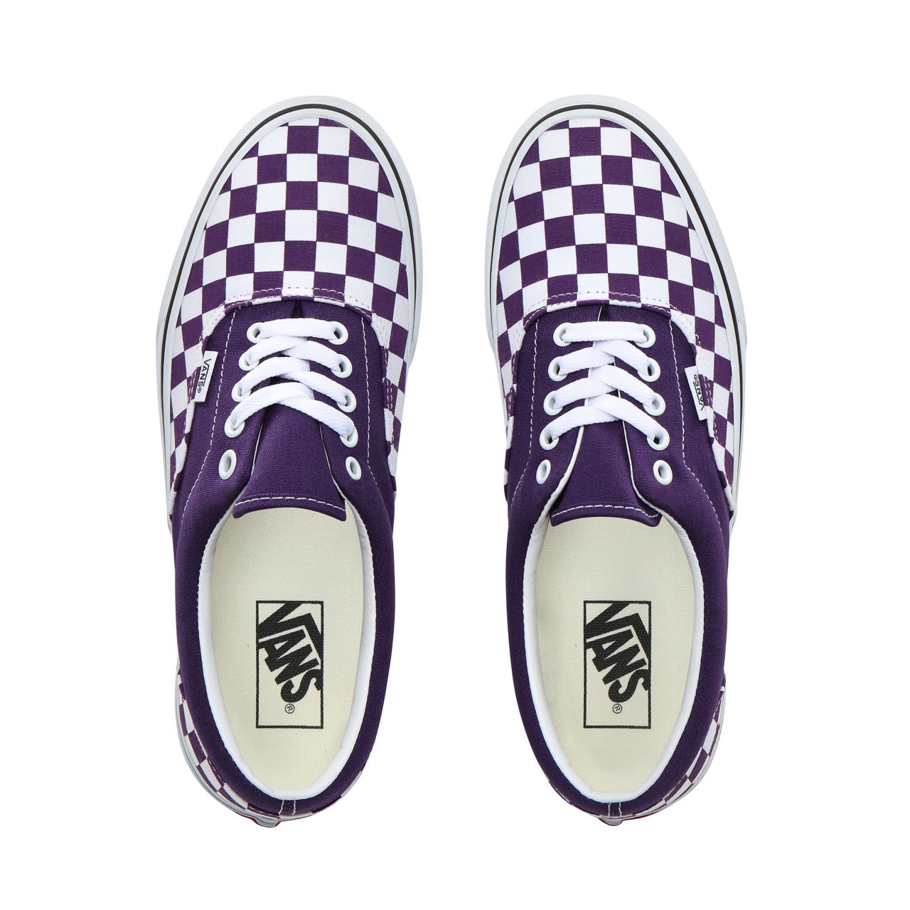 Vans Checkerboard Era Classic Mens Womens - (Checkerboard) Violet Indigo/True White VN0A4BV4VXM Shoes