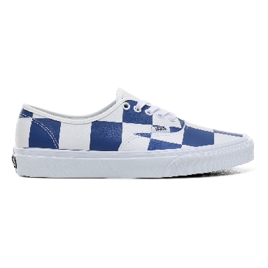 Vans Leather Check Authentic Classic Mens Womens - (Leather Check) true white/true blue VN0A2Z5IT67 Shoes