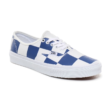 Vans Leather Check Authentic Classic Mens Womens - (Leather Check) true white/true blue VN0A2Z5IT67 Shoes