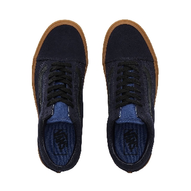 Vans Gum Old Skool Classic Mens Womens - (Gum) Night Sky/True Navy VN0A4BV5V4R Shoes