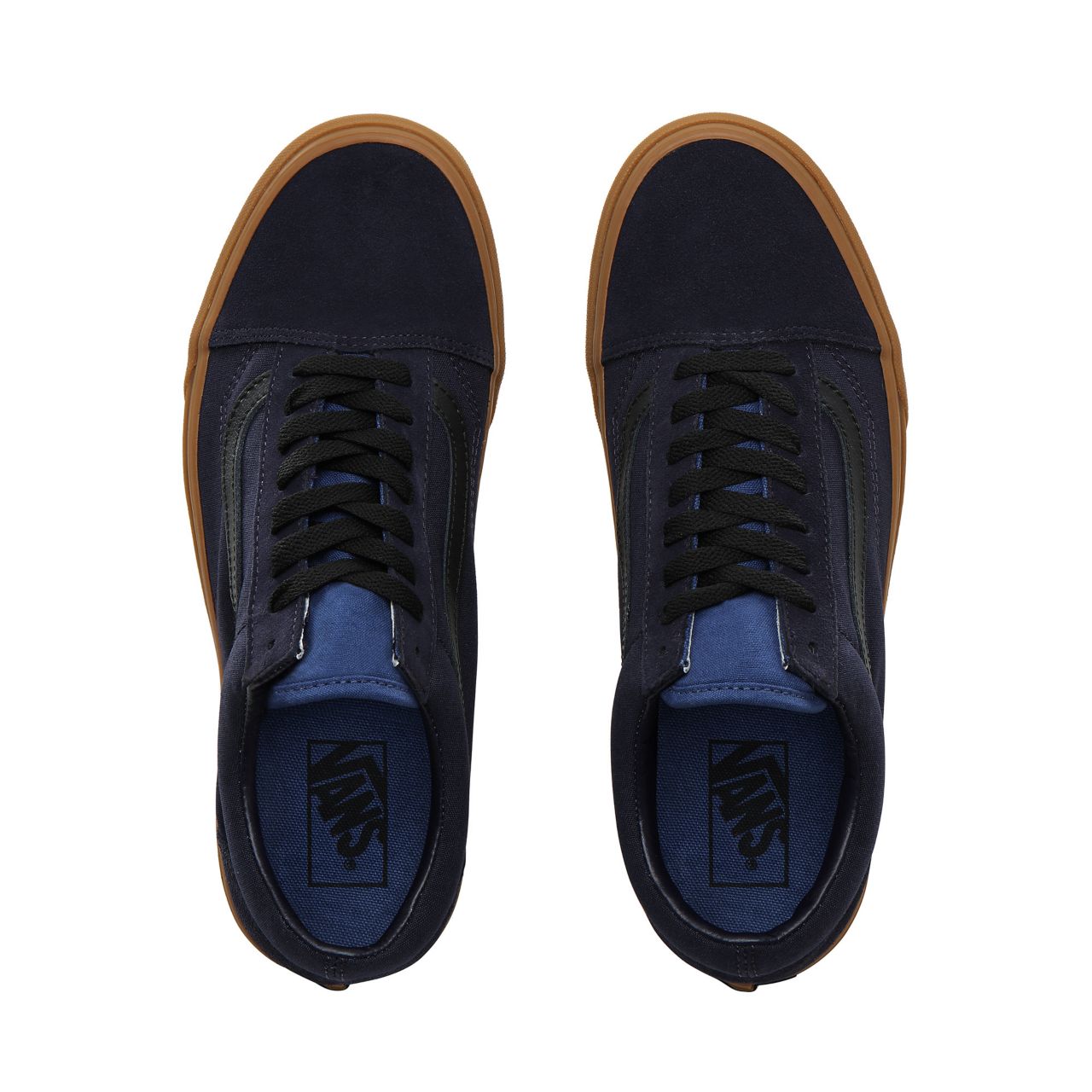 Vans Gum Old Skool Classic Mens Womens - (Gum) Night Sky/True Navy VN0A4BV5V4R Shoes