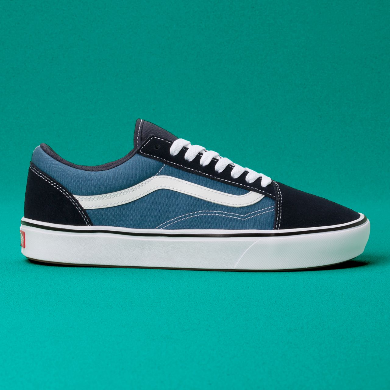 Vans Comfycush Old Skool Classic Mens Womens - (Classic) Navy/Steve Navy VN0A3WMAVNT Shoes