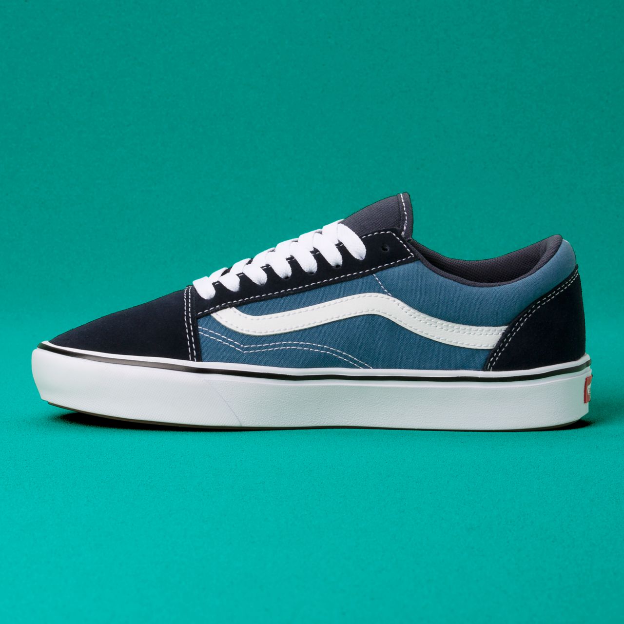 Vans Comfycush Old Skool Classic Mens Womens - (Classic) Navy/Steve Navy VN0A3WMAVNT Shoes