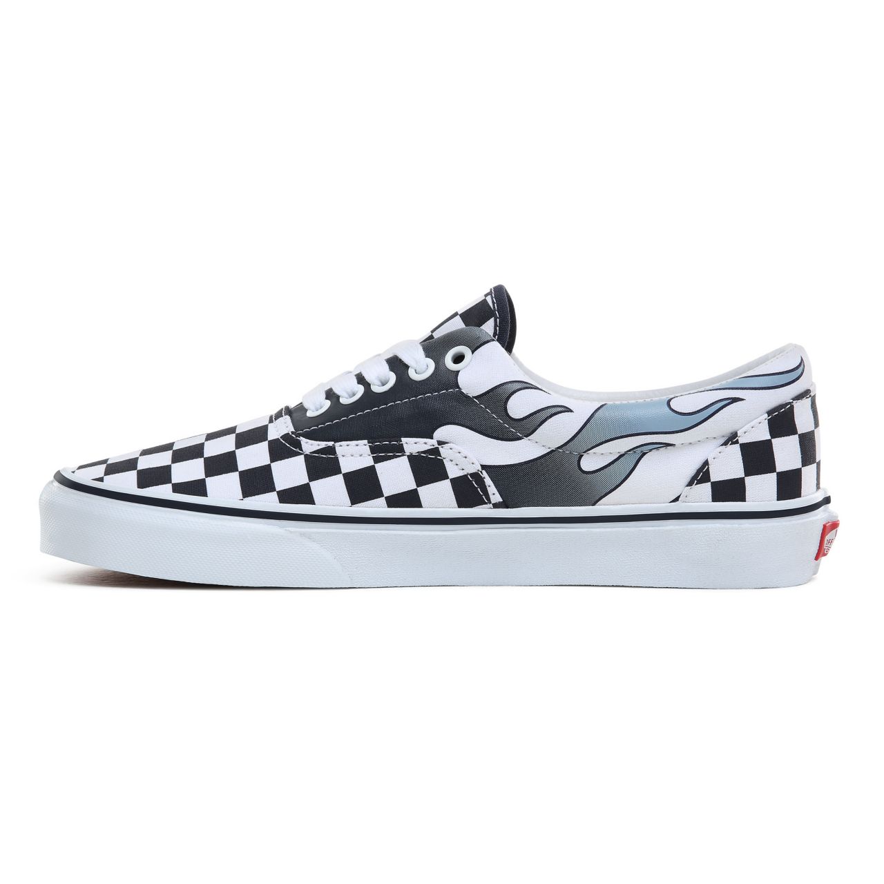 Vans Checkerboard Flame Classic Classic Mens Womens - (Checkerboard Flame) Parisian night/True White VN0A4BV4SX8 Shoes