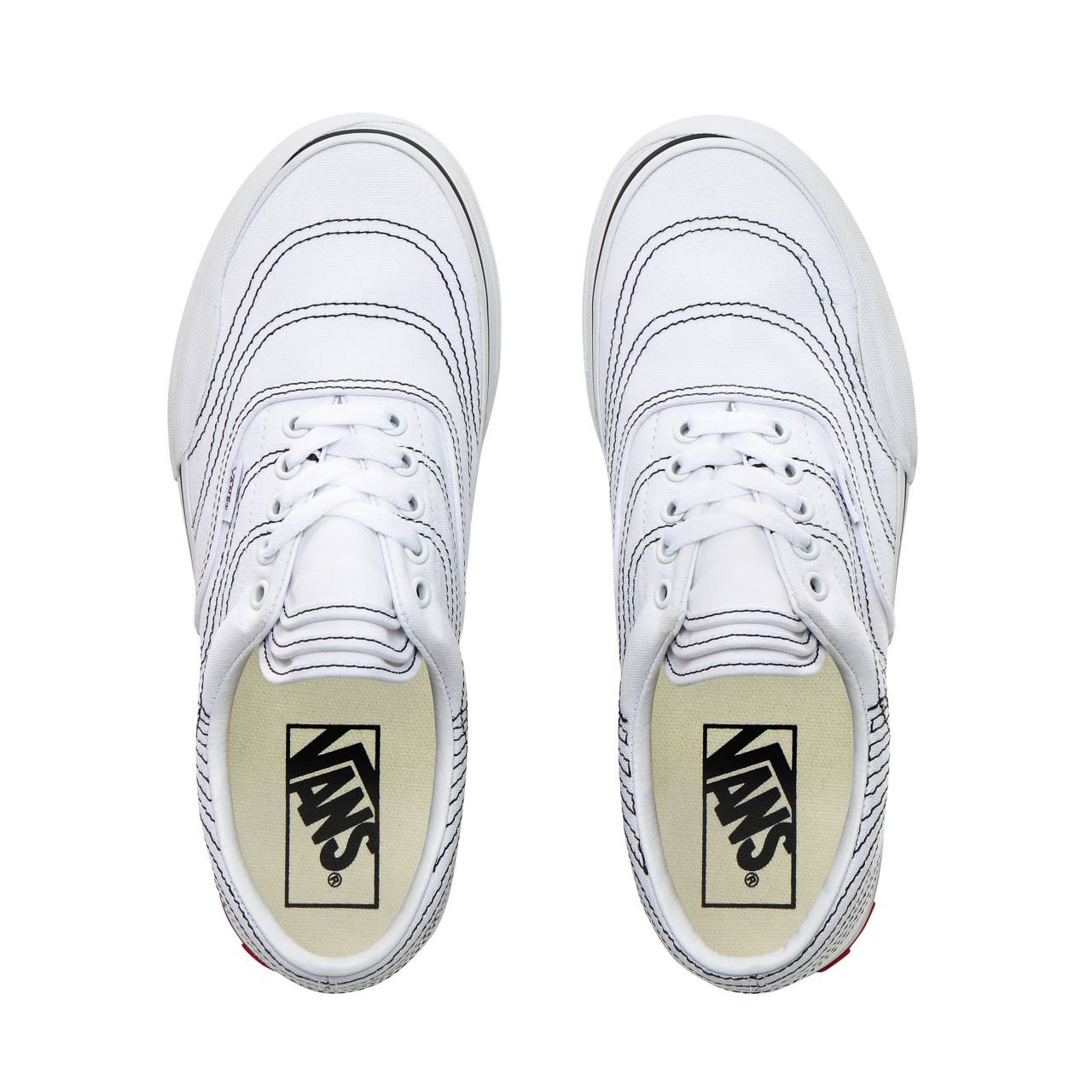 Vans Vision Voyage Era 3ra Classic Mens Womens - (Vision Voyage) True White/Black VN0A4BTMVY6 Shoes