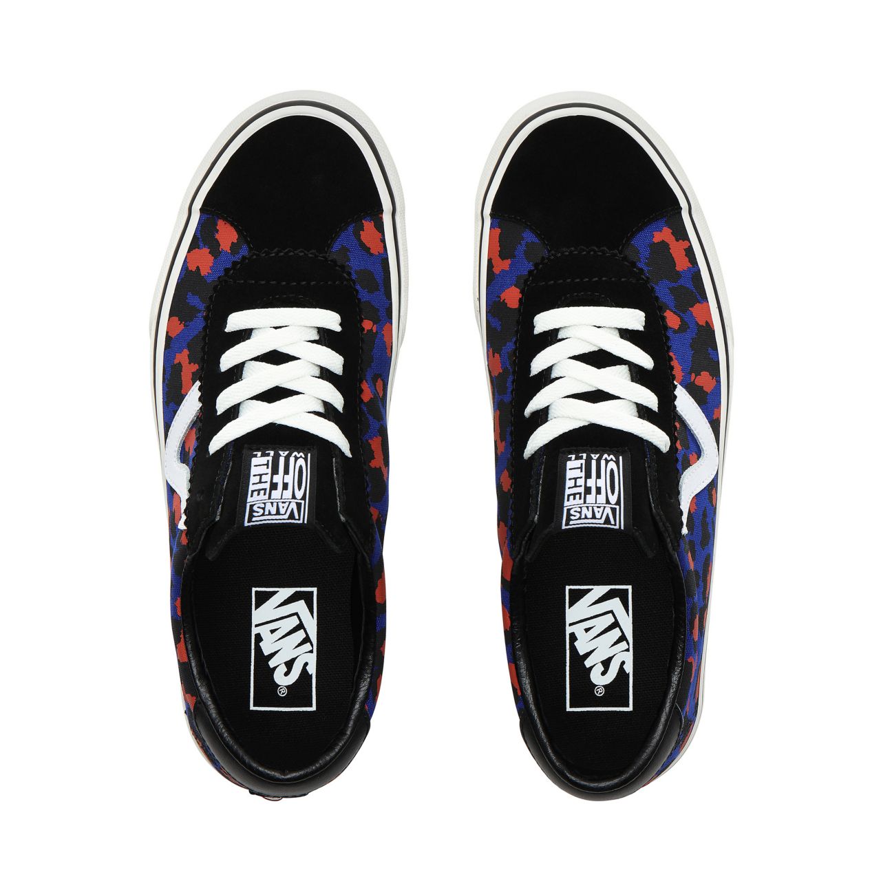 Vans Leopard Vans Sport Classic Mens Womens - (Leopard) Black/Surf the web VN0A4BU6XNE Shoes