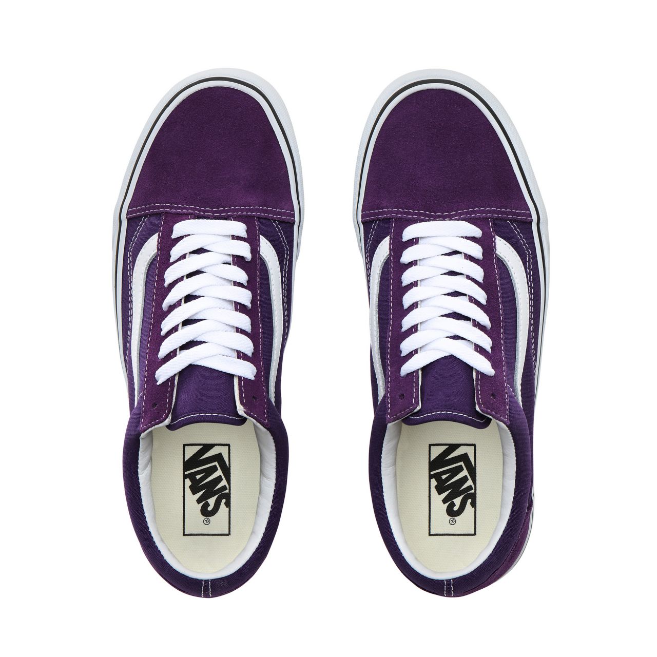 Vans Old Skool Classic Mens Womens - Violet Indigo/True White VN0A4BV5V7F Shoes