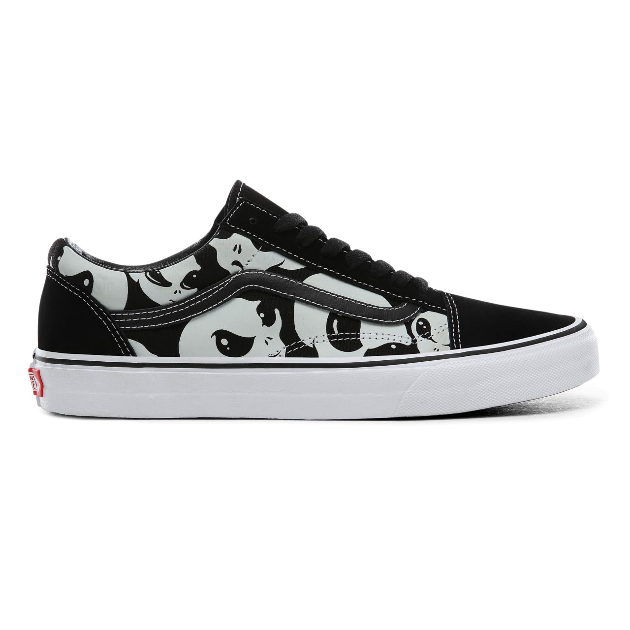 Vans Alien Ghosts Old Skool Classic Mens Womens - (Alien Ghosts) black/true white VN0A4BV5TB1 Shoes