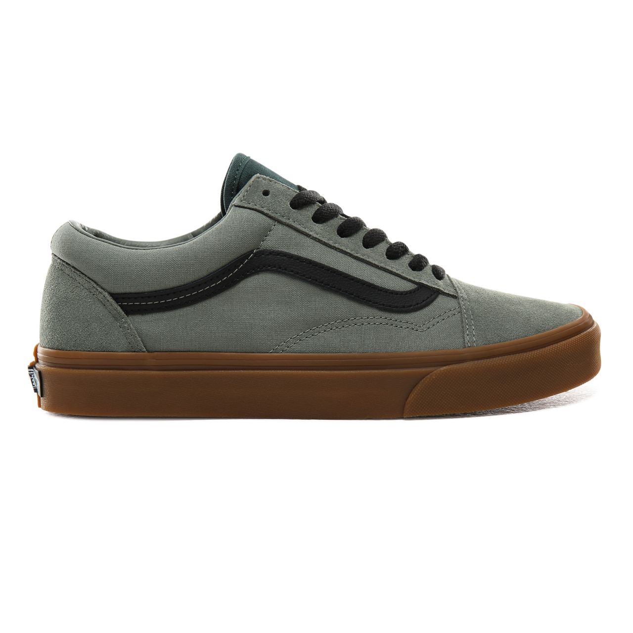 Vans Gum Old Skool Classic Mens Womens - (Gum) Shadow/Trekking Green VN0A4BV5V4T Shoes