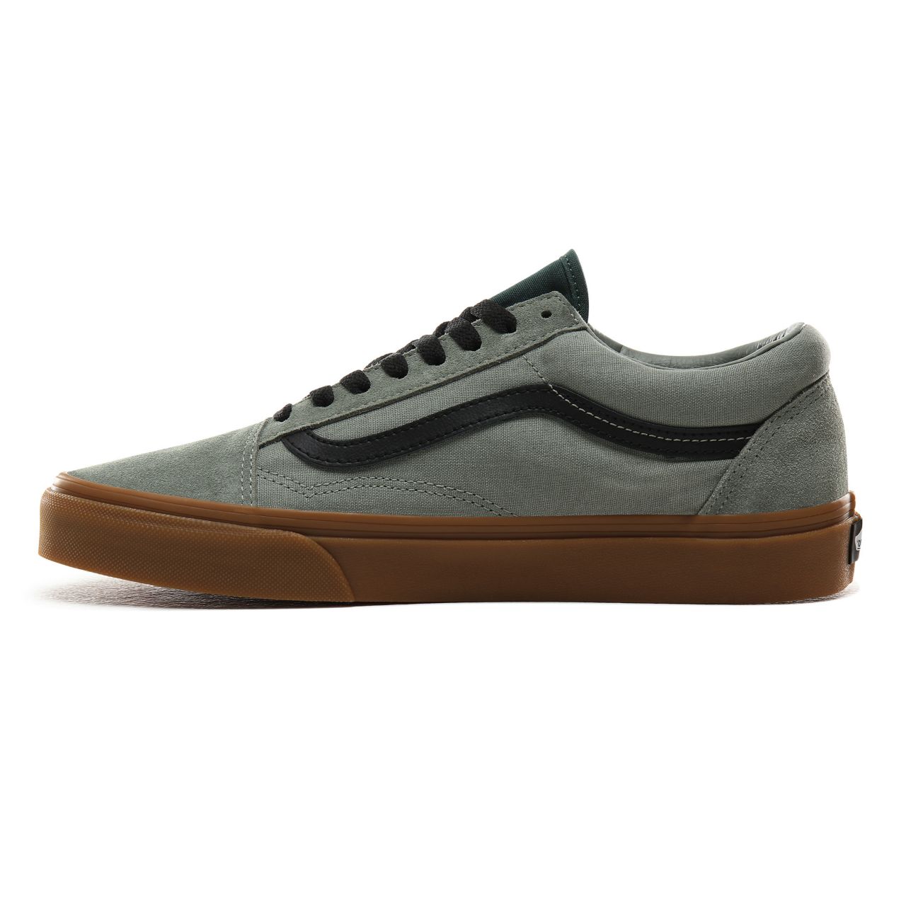 Vans Gum Old Skool Classic Mens Womens - (Gum) Shadow/Trekking Green VN0A4BV5V4T Shoes