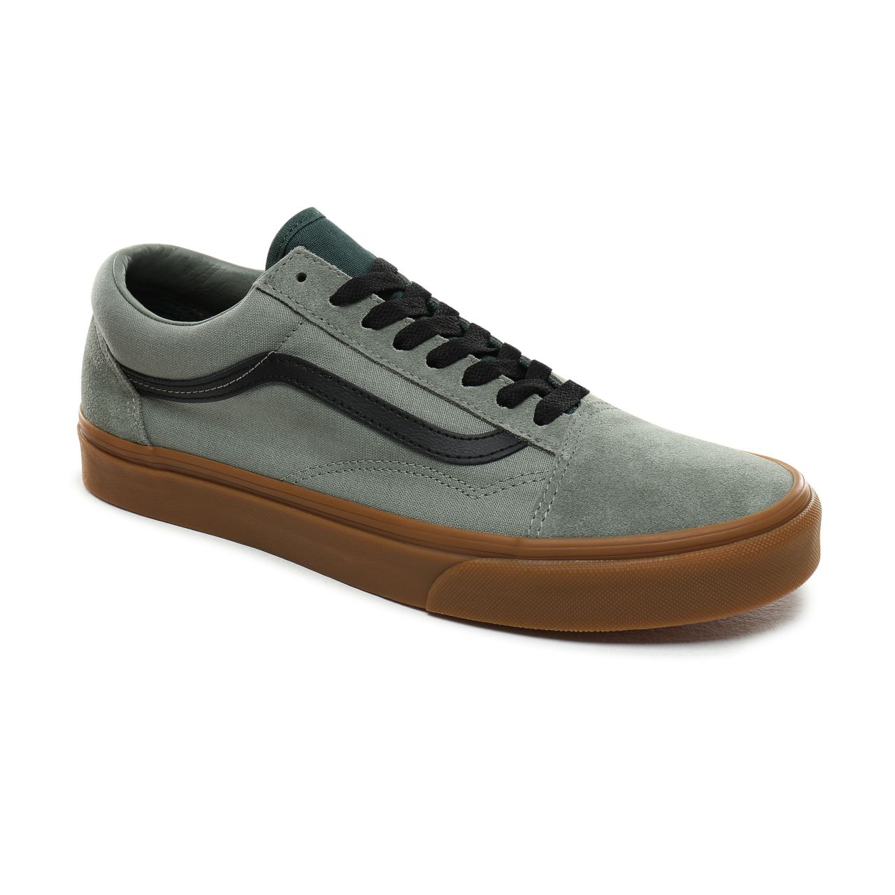 Vans Gum Old Skool Classic Mens Womens - (Gum) Shadow/Trekking Green VN0A4BV5V4T Shoes