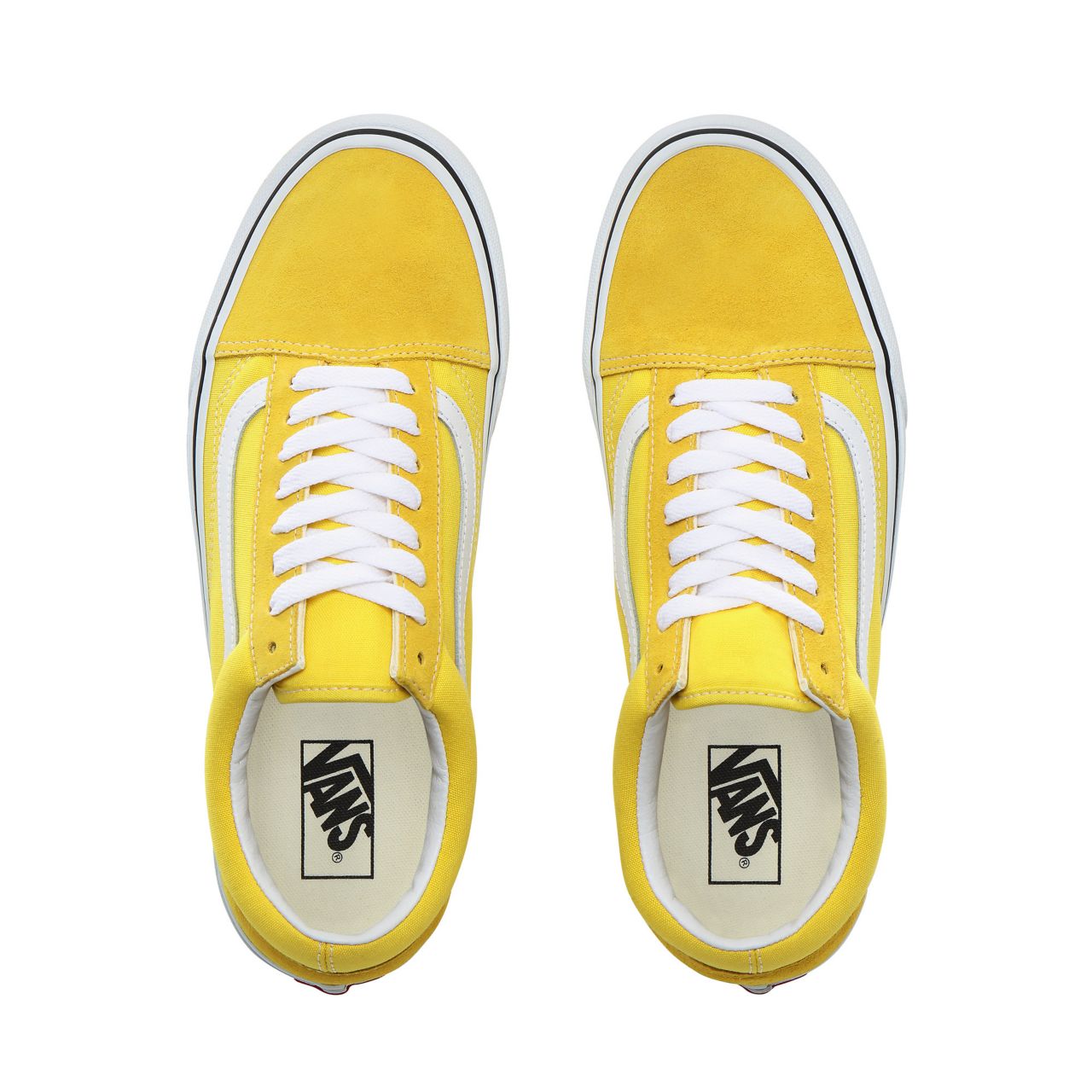 Vans Old Skool Classic Mens Womens - Vibrant Yellow/True White VN0A4BV5FSX Shoes