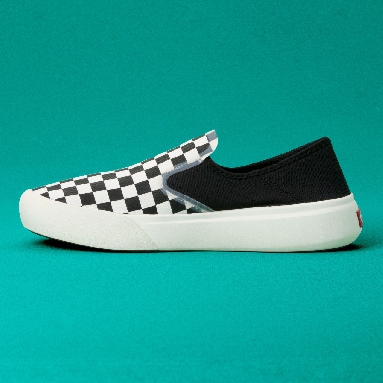 Vans Checkerboard ComfyCush One Classic Mens Womens - (Checkerboard) Black/Marshmallow VN0A45J5R6R Shoes