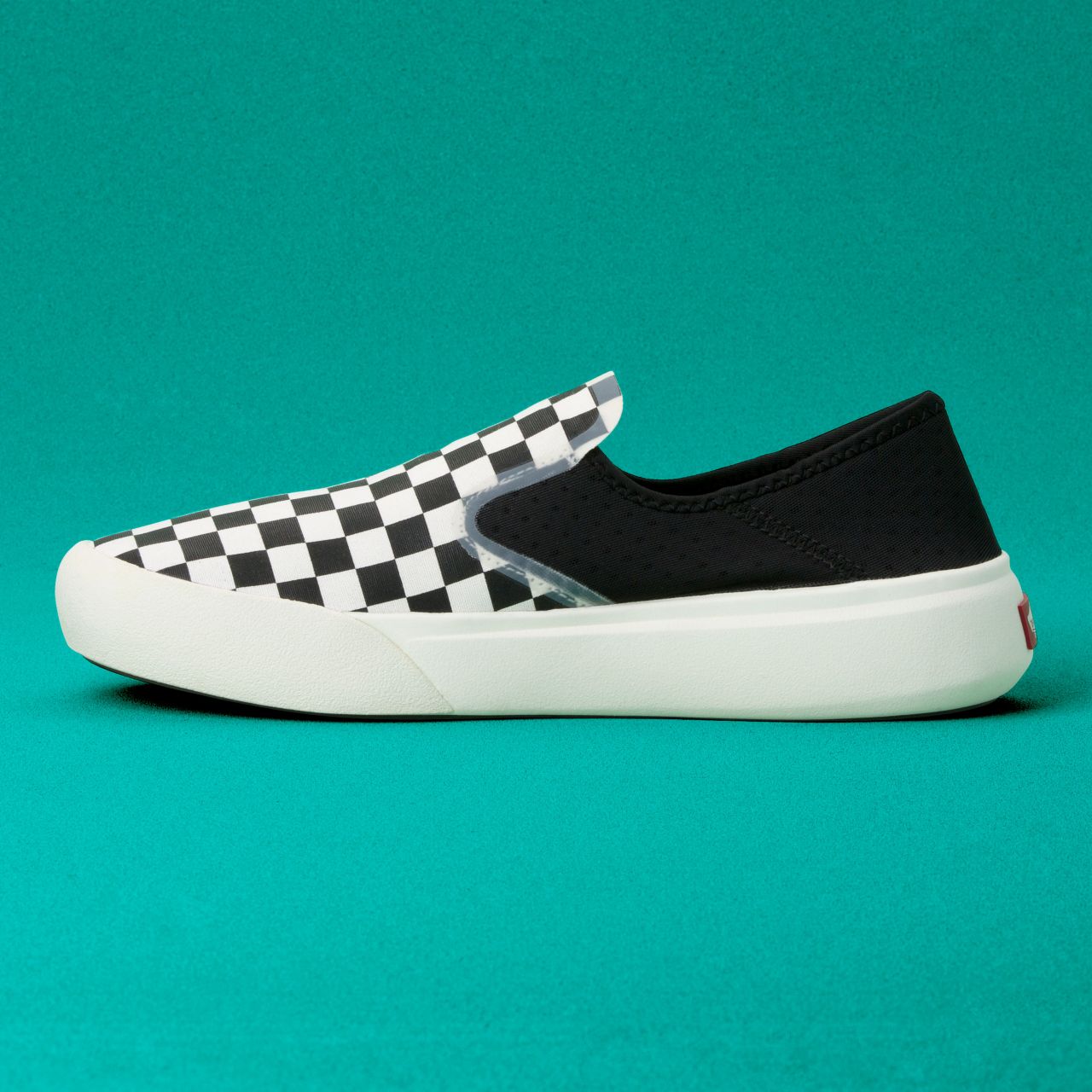 Vans Checkerboard ComfyCush One Classic Mens Womens - (Checkerboard) Black/Marshmallow VN0A45J5R6R Shoes