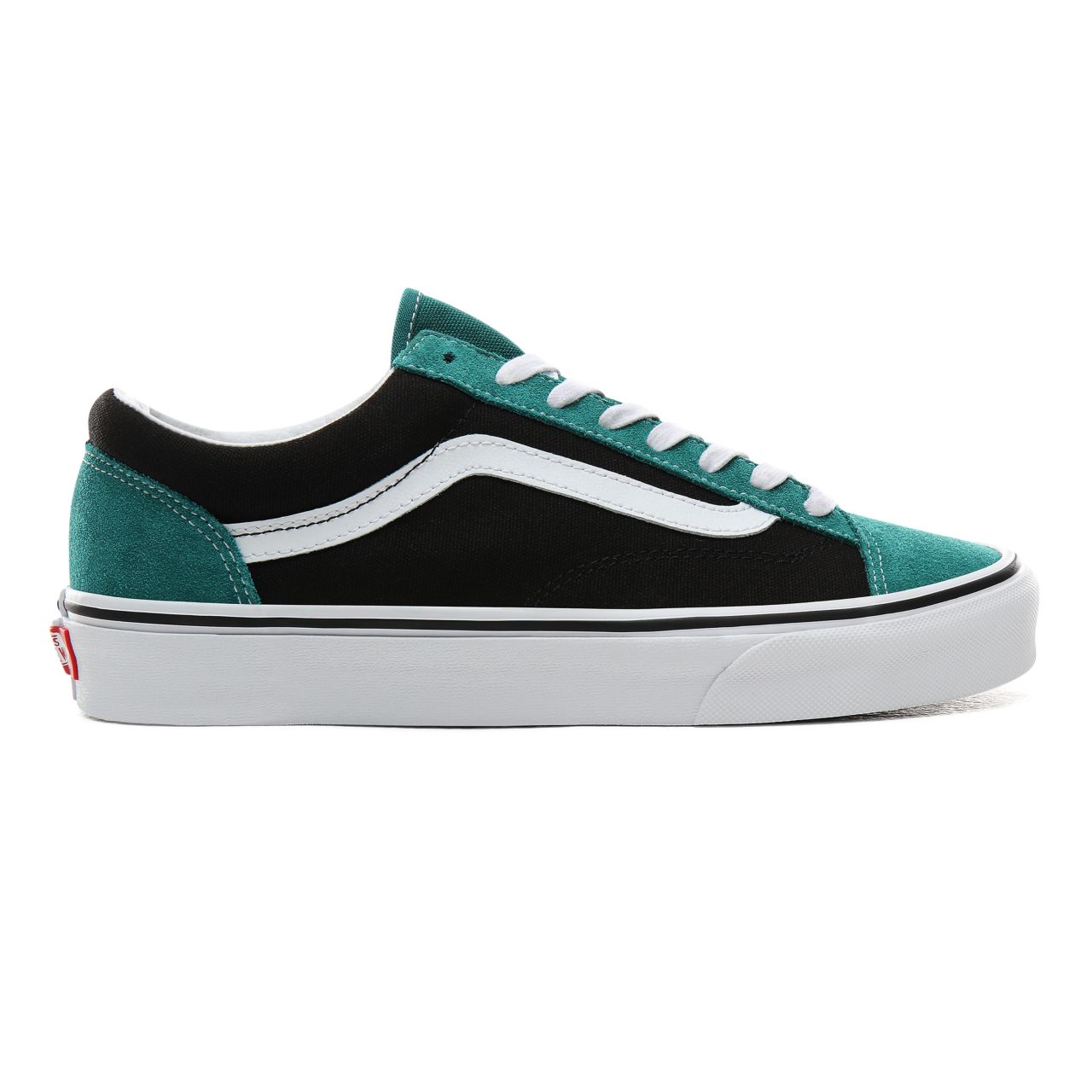 Vans Vintage Suede Style 36 Classic Mens Womens - (Vintage Suede) Tidepool/Black VN0A3DZ3XMR Shoes