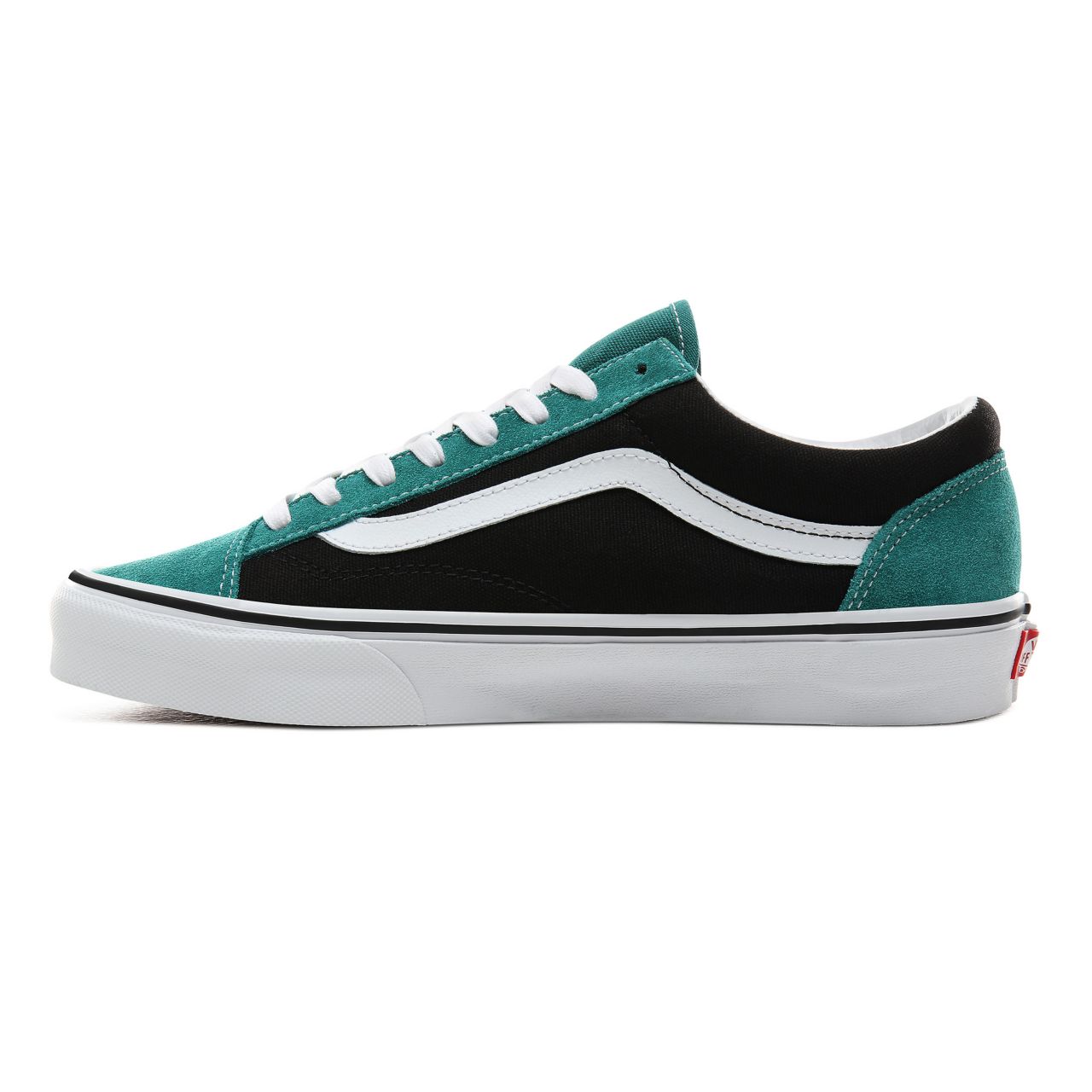 Vans Vintage Suede Style 36 Classic Mens Womens - (Vintage Suede) Tidepool/Black VN0A3DZ3XMR Shoes